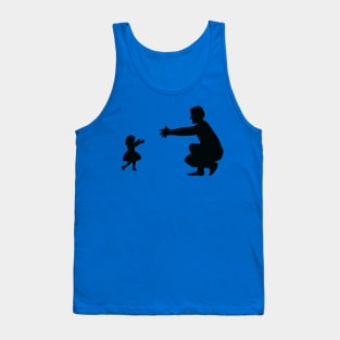 Dad daughter silhouette Tank Top